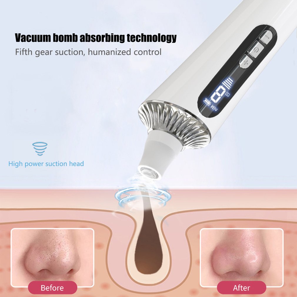 Electric Blackhead Remover Facial Pore Cleaner Skin Care Beauty Devices Face Deep Nose Cleaner Vacuum Suction Lackhead Remover