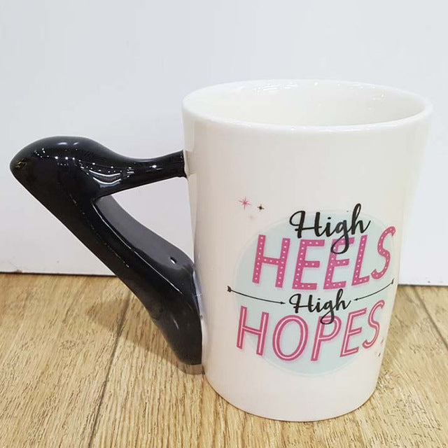 300ml Creative Ceramic Mugs Girl Tools Beauty Kit Specials Nail Polish Handle Tea Coffee Cup Personalized Mug Beauty Tool Cup