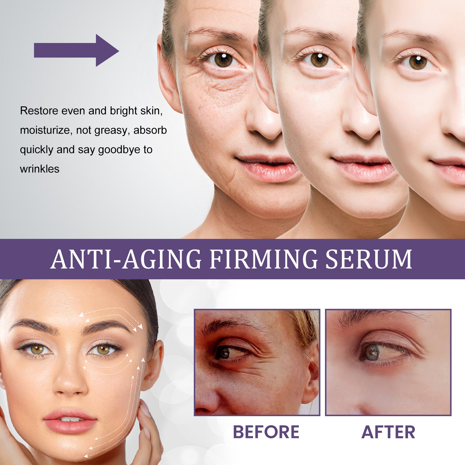 jaysuing Collagen Anti-Aging Firming Essence Reduces Lines Hydrates