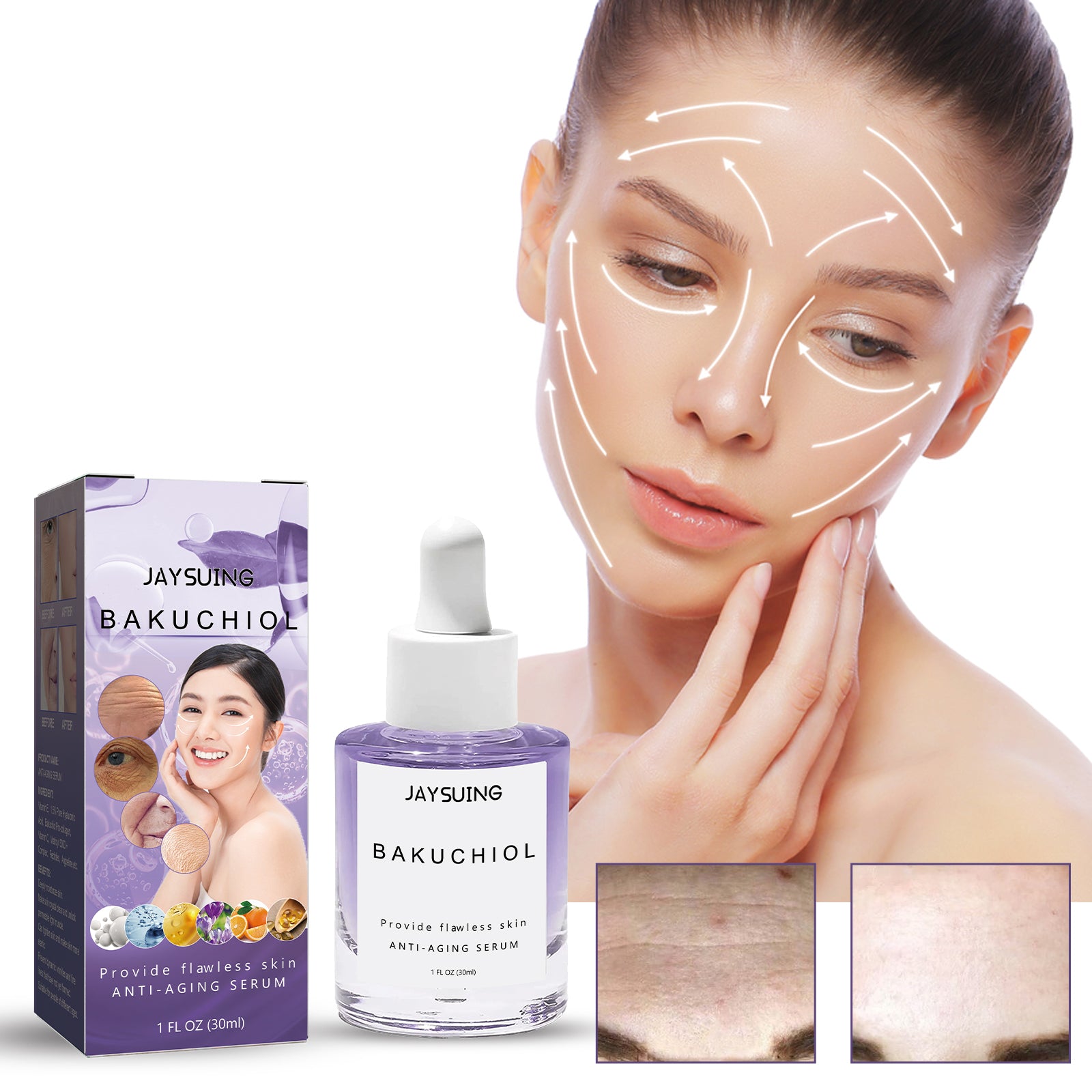 jaysuing Collagen Anti-Aging Firming Essence Reduces Lines Hydrates